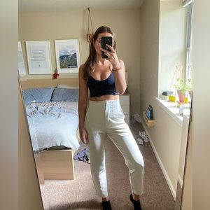 Zara cream trousers, size S